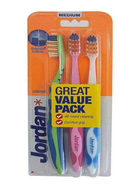 

Jordan Advanced Cleaning Manual Toothbrush Set, 3 Pieces