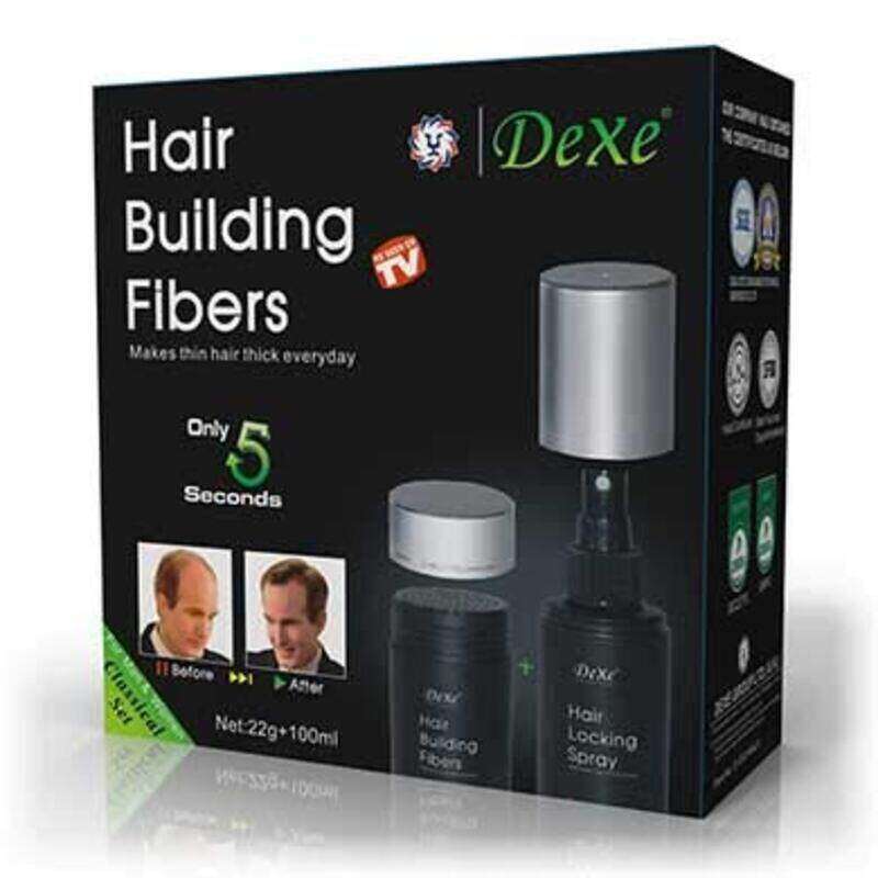 

Dexe Hair Building Fibers with Hair Locking Spray Kit, 2 Pieces