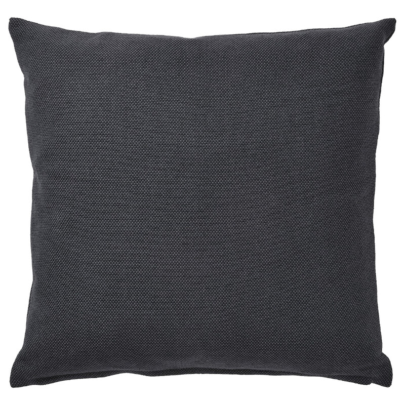 

VAGVISARE Cushion, dark grey/grey, 45x45 cm