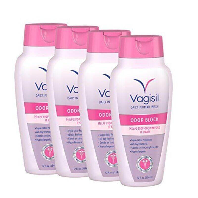 

Vagisil Odor Block Daily Intimate Wash for Women, 4 x 12oz