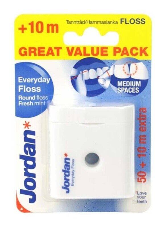 

Jordan Everyday Mint Flavour Dental Floss, 50 Meter