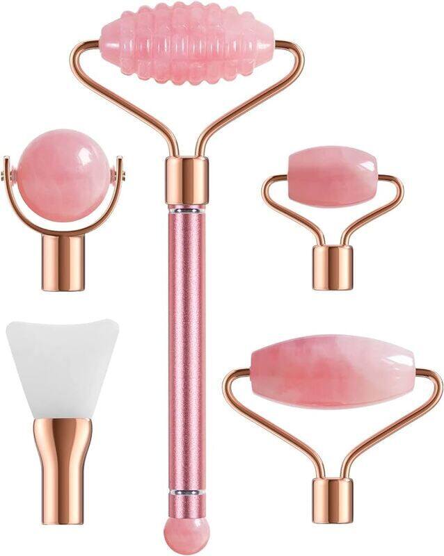 

Generic Pritty Face Roller Kit Rose Quartz 5 In 1