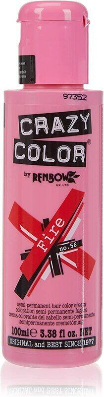 

Generic Renbow Crazy Color Semi Permanent Hair Dye Colour Cream, Fire 56, 100ml