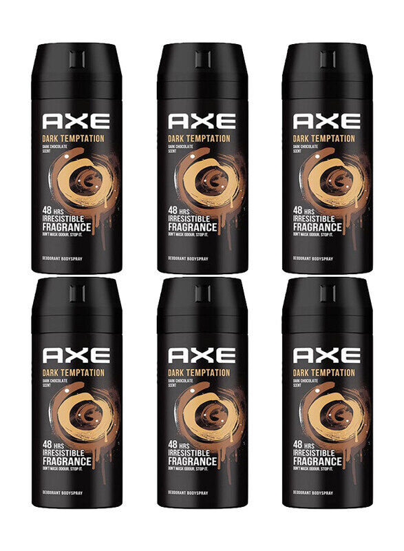 

AXE Dark Temptation Deodorant Body Spray, 6 x 150ml