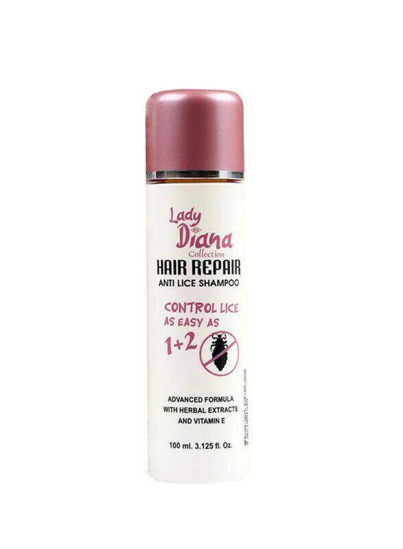 

Lady Diana Herbal Hair Repair and Anti Lice 2-In-1 Shampoo for All Hair Types, 100ml