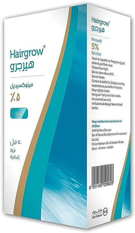

Dar Al Dawa Hairgrow 5% Minoxidil for Hair Growth, 50ml