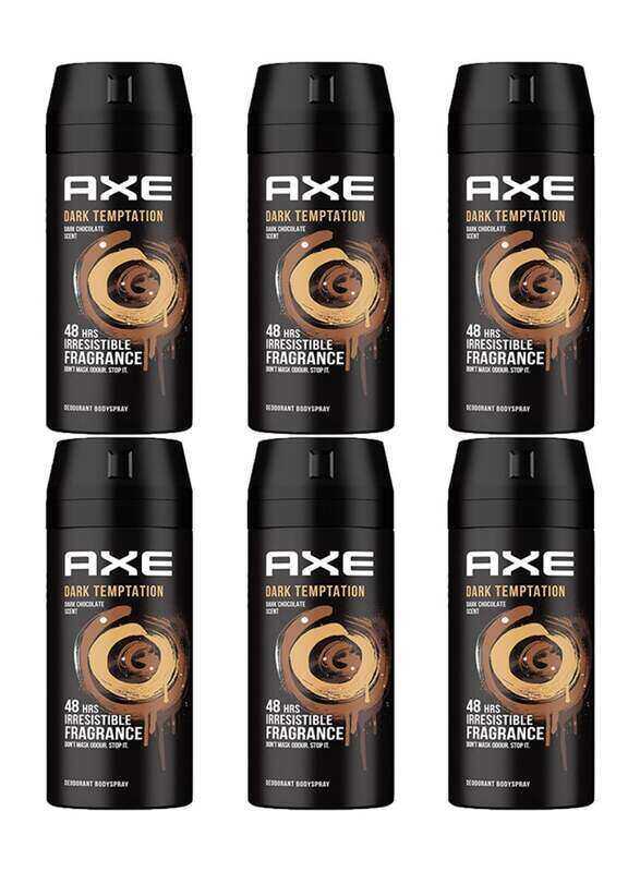 

AXE Dark Temptation Deodorant Body Spray, 6 Bottle x 150ml