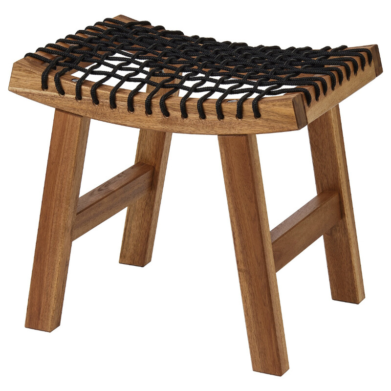 

Generic Stool, outdoor, light brown stained, 48x35x43 cm