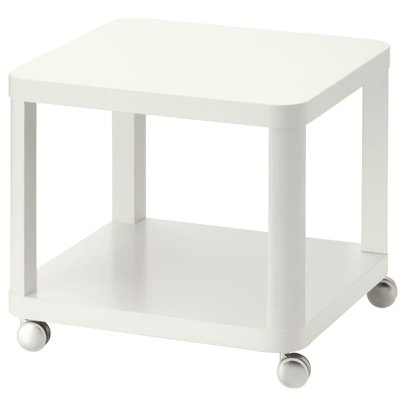 

Generic Side table on castors, white, 50x50 cm