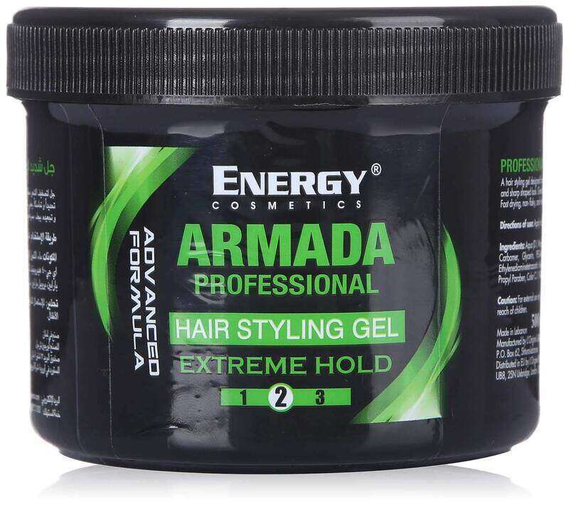 

Energy Cosmetics Armada Hair Styling Gel Green Extreme Hold - 100 ML