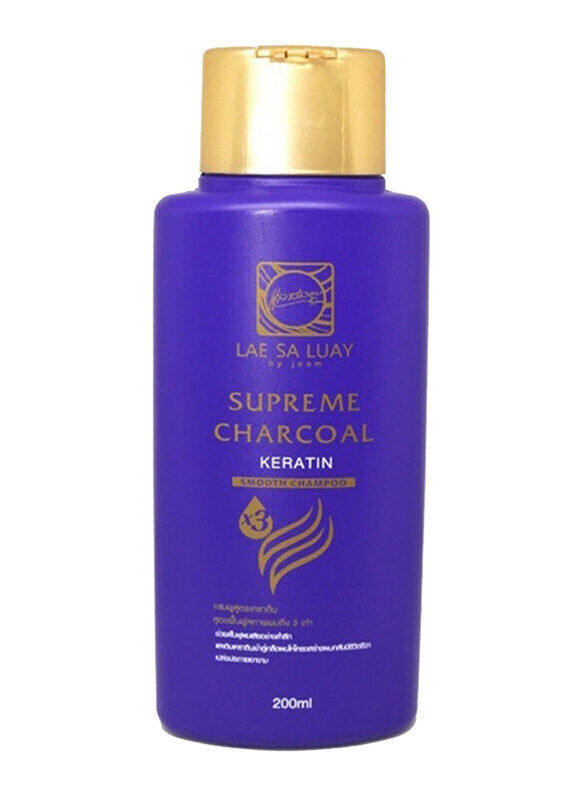 

Lae Sa Luay Supreme Charcoal Keratin Smooth Shampoo, 200ml