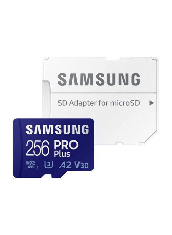 

Samsung Pro Plus 256GB MicroSD with Adapter, White
