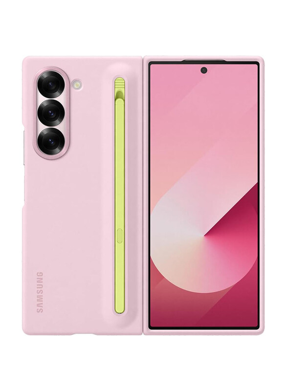 

Samsung Silm S Pen Grip Mobile Phone Case Cover for Samsung Galaxy Z Fold6, Pink