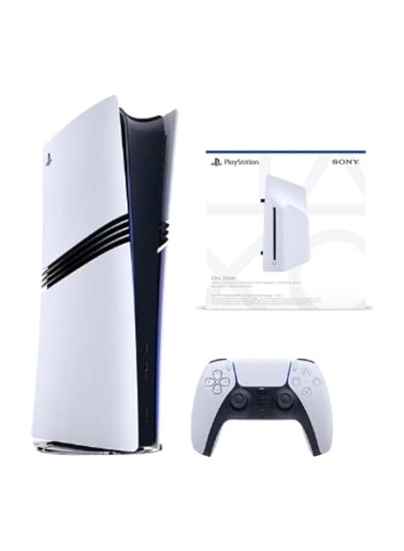 

Sony PlayStation 5 Pro Digital New 2024 Model International Version Bundle Console, With 1 Controller, White