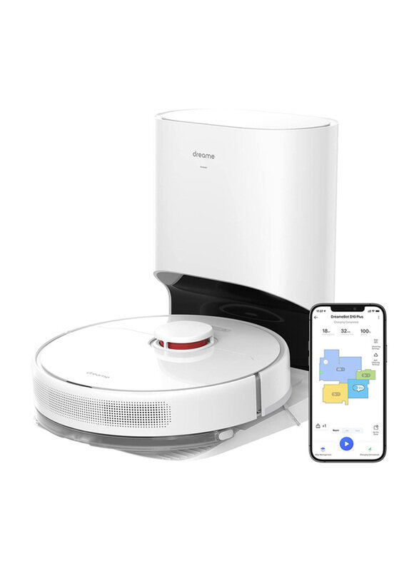 

Dreame D10 Plus Robot Vacuum Cleaner & Mop with 2.5L Self Emptying Station, LiDAR Navigation-Obstacle Detection-Editable Map, 4000Pa, Hard Floor-Carpe