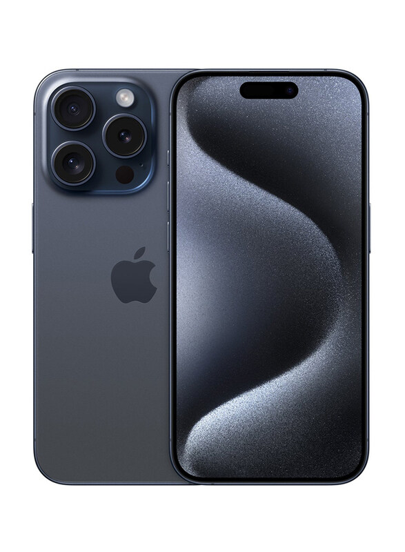 

Apple iPhone 15 Pro 128GB Blue Titanium, With FaceTime, 8GB RAM, 5G, Single SIM Smartphone, Middle East Version