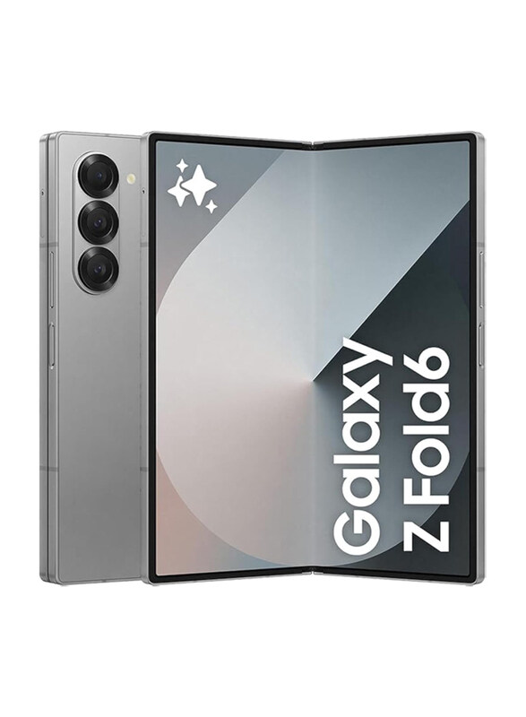 

Samsung Galaxy Z Fold6 256GB Silver Shadow, 12GB RAM, 5G, Dual SIM Smartphone, Middle East Version