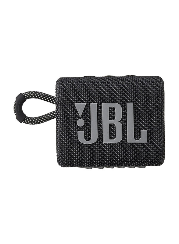 

JBL Go 3 Portable Waterproof Speaker, Black