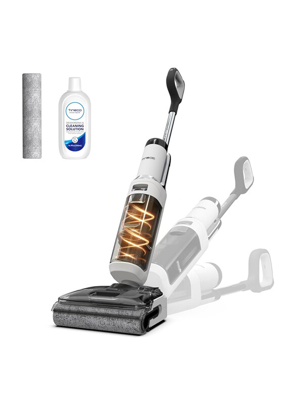 

Tineco Floor One Stretch S6 Wet/Dry Vacuum Cleaner, 180 Flat Design Suction Mop 13 cm Lying Height, 70 C 5min FlashDry Self-Cleaning, 3-Sided Edge Cle