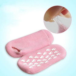 Spa Moisturizing Gel Socks for Dry Feet & Ankles, 1 Pair