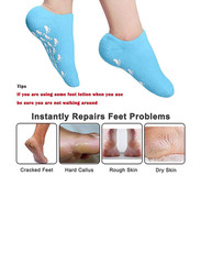 Clopic Spa Moisturizing Gel Socks for Dry Feet & Ankles, 1 Pair