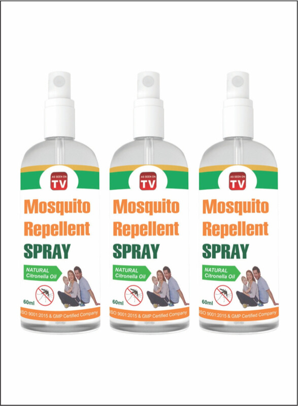 

AS SEEN ON TV 3pc - Citronella-Based Mosquito Repellent for All Ages