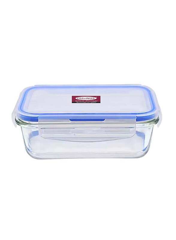 

Microwave Glass Storage With Lid Blue 400ml