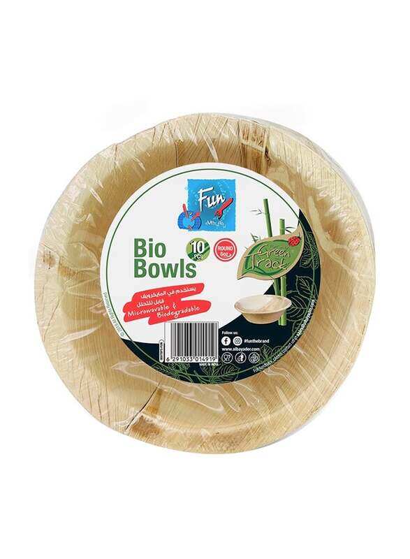 

10-Piece Bio Bowls Brown