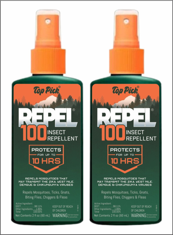 

AS SEEN ON TV Advanced 10-Hour Insect Repellent - Protection from 100 Types of Insects Pack of 2