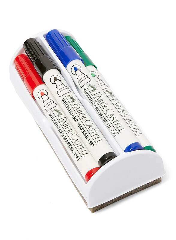 

Generic White Board Marker With Duster Cleaner Multicolour