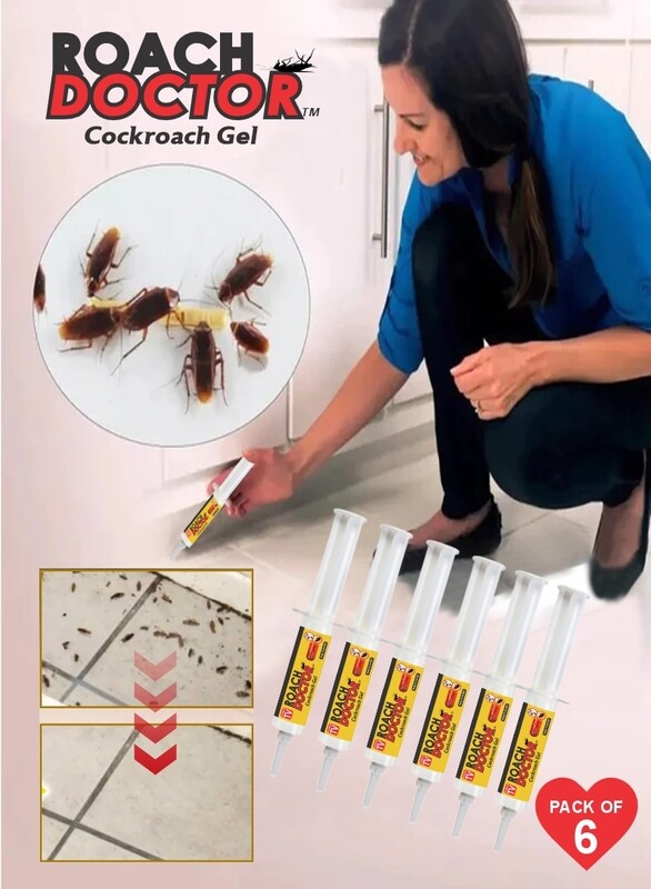 

As Seen On TV Cockroach Control Gel Bait - Roach Doctor’s Quick Fix for Infestations Pack Of 6