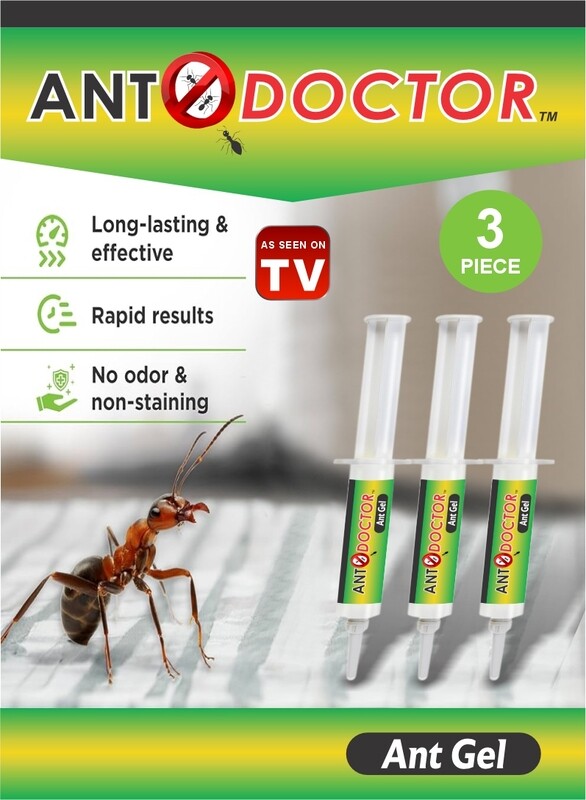 

As Seen On TV Ant Doctor 10g Gel Powerful Injection Solution for Ant Control Pack Of 3