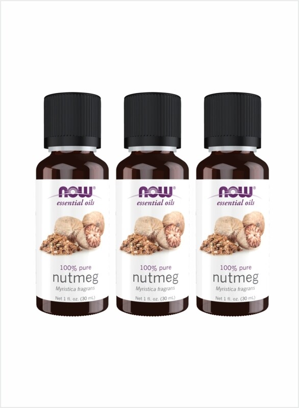 

NOW Essential Oils 100% Pure Nutmeg Oil Warm & Spicy, 30ml Pack of 3