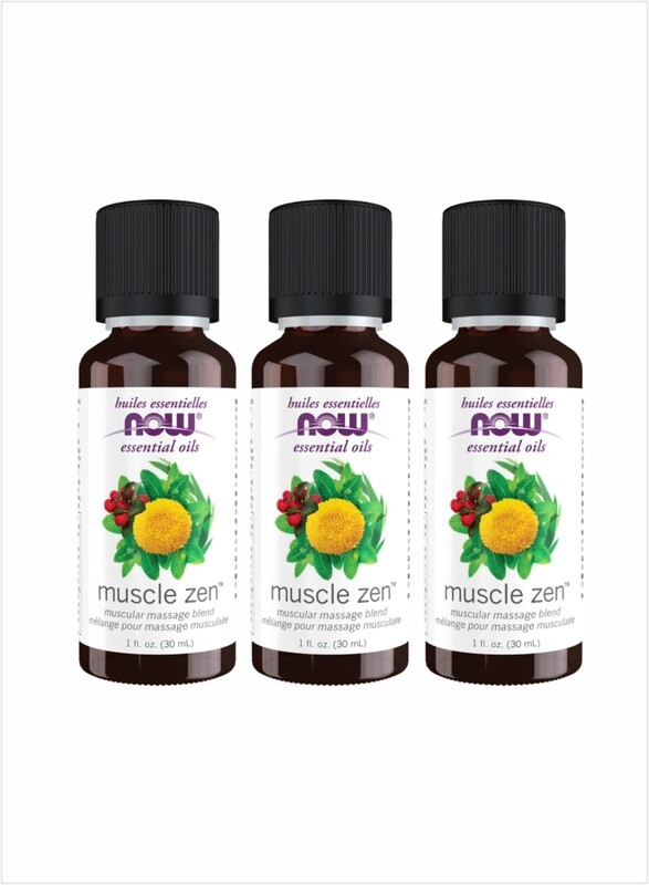 

NOW Essential Oils Muscle Zen Blend Relaxation & Relief, 30ml Pack of 3