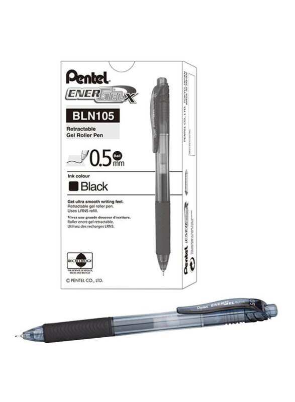 

Generic 12-Piece Energel Retractable Gel Pen Set Black