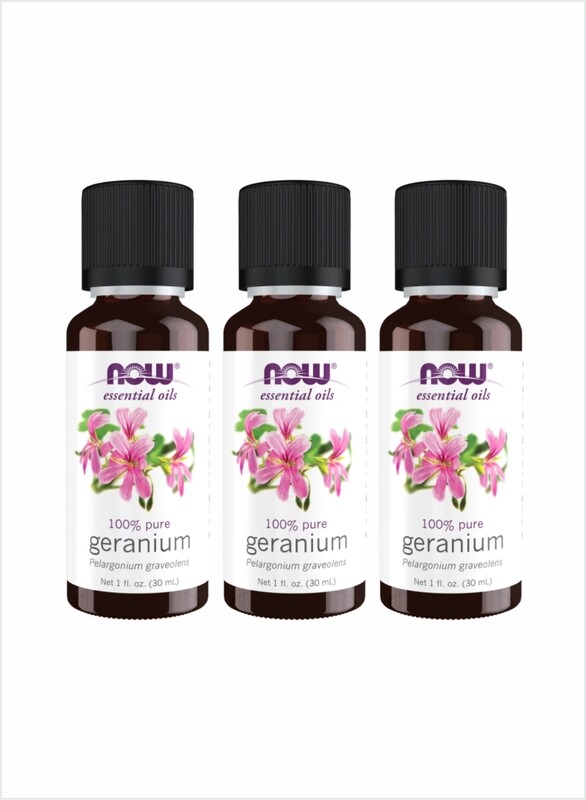 

NOW Geranium Essential Oil Pure Aromatic Floral, 1 fl oz Pack of 3