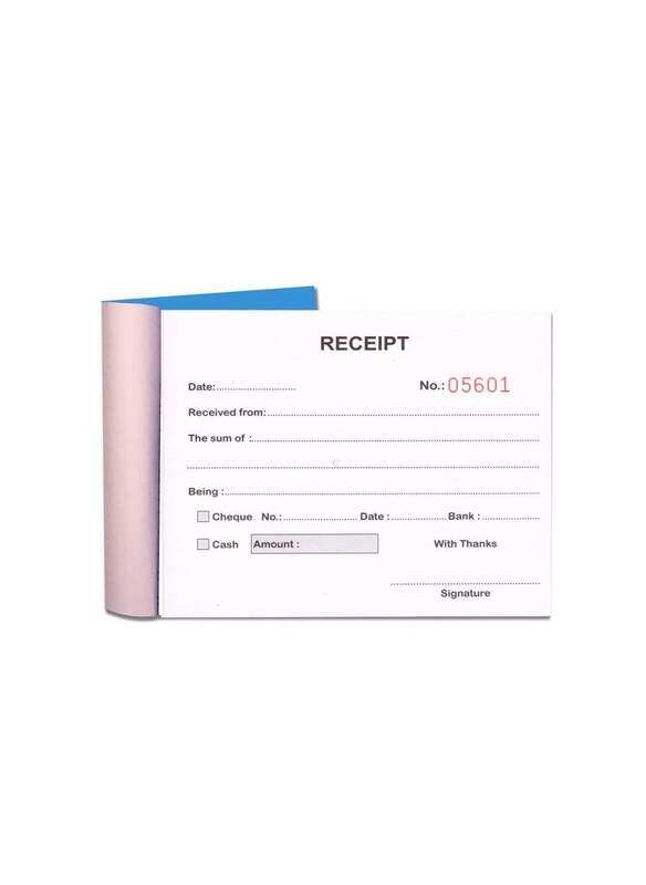 

Generic Receipt Book, 50 Set, for Shops Small Business, Home, Offices Supplies, 12.5 x 10 cm