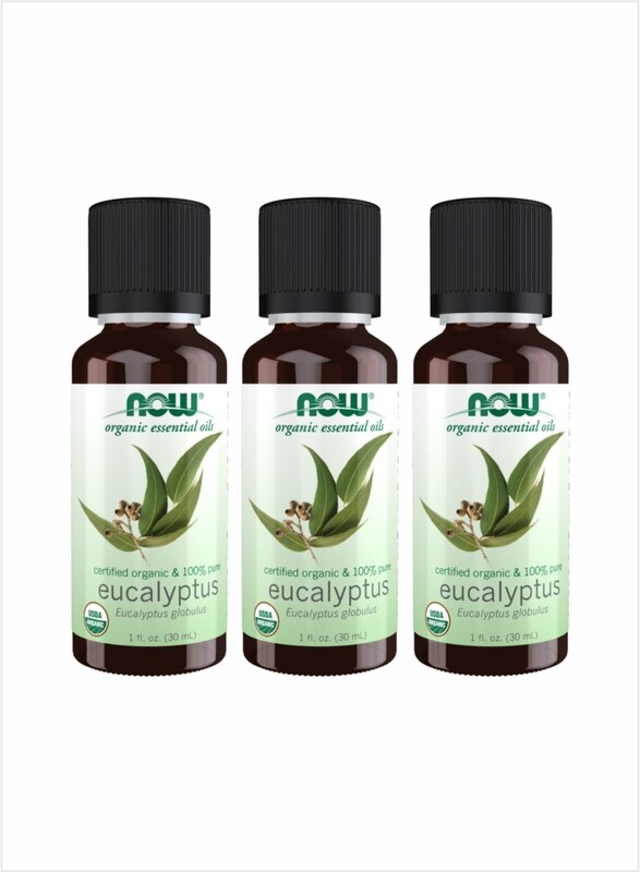 

NOW Organic Eucalyptus Essential Oil Certified Pure Freshness, 30ml Pack of 3