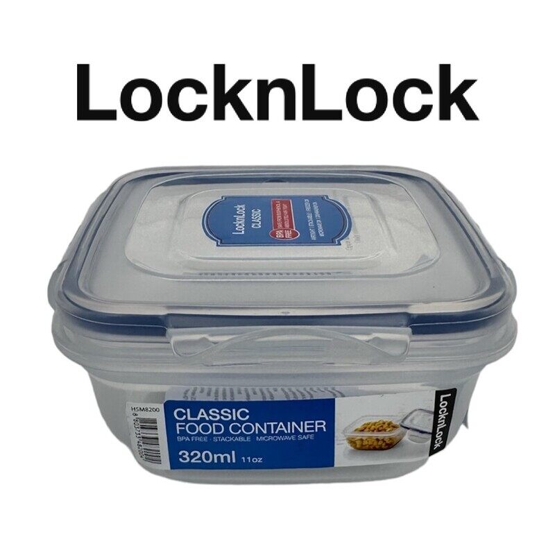 

Lock & Lock LocknLock Zen Style Food Container 320ml - BPA-Free Plastic Storage Solution for Safe and Stylish Food Organization