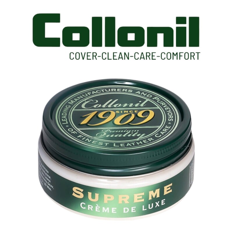 Collonil 1909 Supreme Cream De Luxe - Tan Marron 100ml - Premium Leather Care & Deep Shine