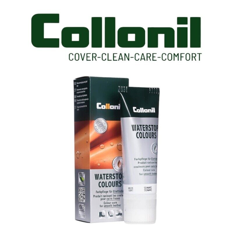 

Collonil Waterstop Colours Tube - Black 75ml - Nourishing & Waterproofing Leather Cream