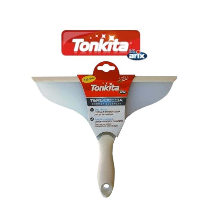 

Tonkita Shower Squeegee - Streak-Free Water Removal for Glass, Mirrors & Tiles