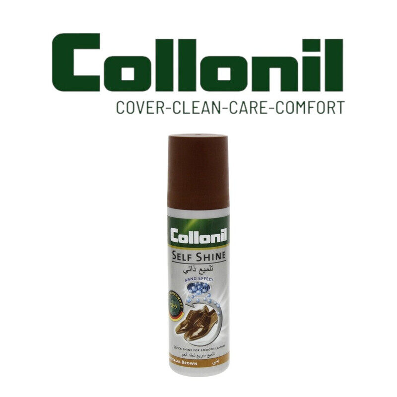 

Collonil Self Shine Shoe Polish Medium Brown, 100ml - Instant Shine and Leather Protection