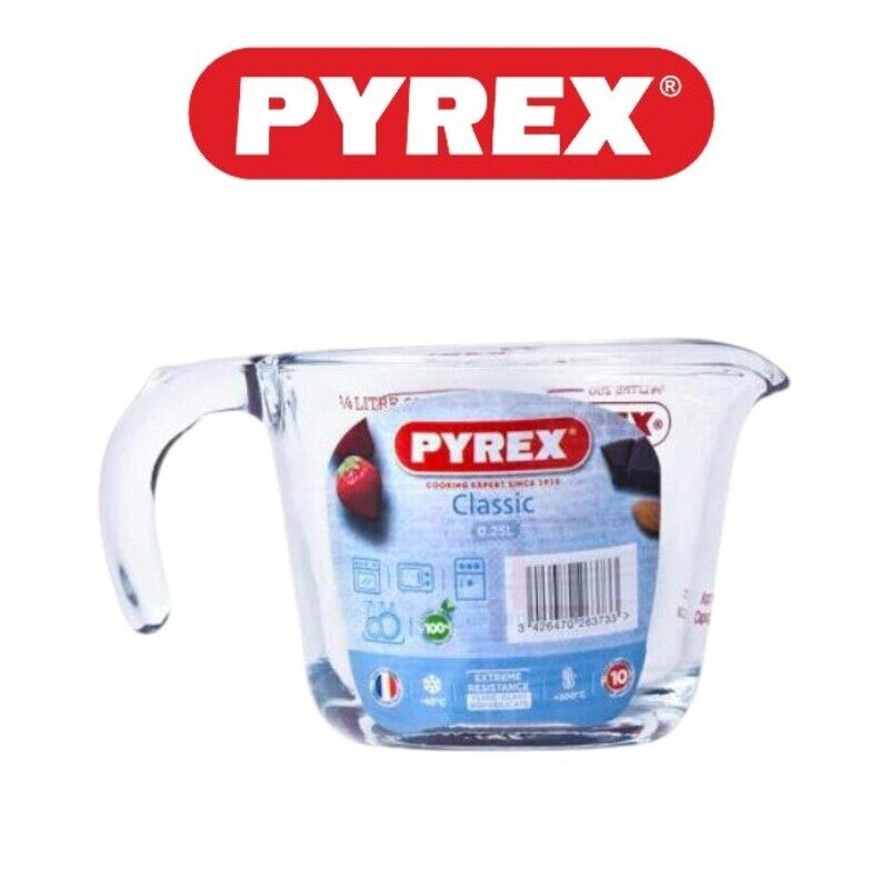 

Pyrex Measuring Jug 250ml - Durable & Versatile Kitchen Tool