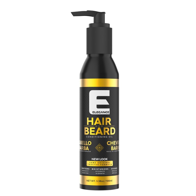 Elegance E Series Hair & Beard Conditioning Oil, 100ml - Moisturizing, Lightweight, Tangle-Free with Refreshing Scent