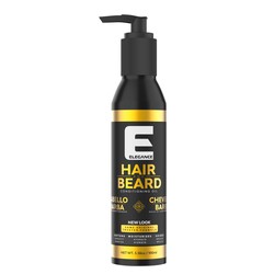 Elegance E Series Hair & Beard Conditioning Oil, 100ml - Moisturizing, Lightweight, Tangle-Free with Refreshing Scent