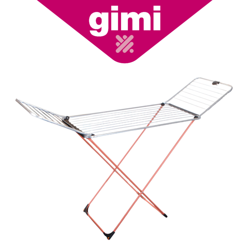 

Gimi Borealis 20m Aluminum-Coated Steel Foldable Cloth Dryer with Wheels and Locking Mechanism