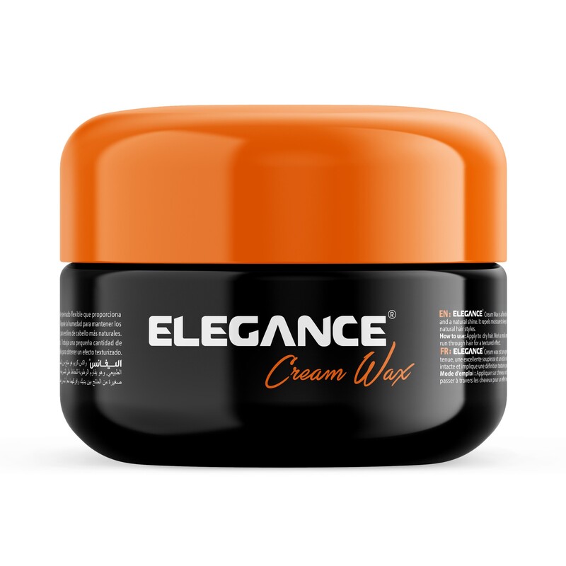 Elegance E Series Cream Wax White, 100ml - Medium Hold, Moisturizing, Natural Shine, Frizz Control