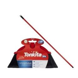 Tonkita Universal Indoor & Outdoor Broom with Stick - Versatile Cleaning for Every Surface