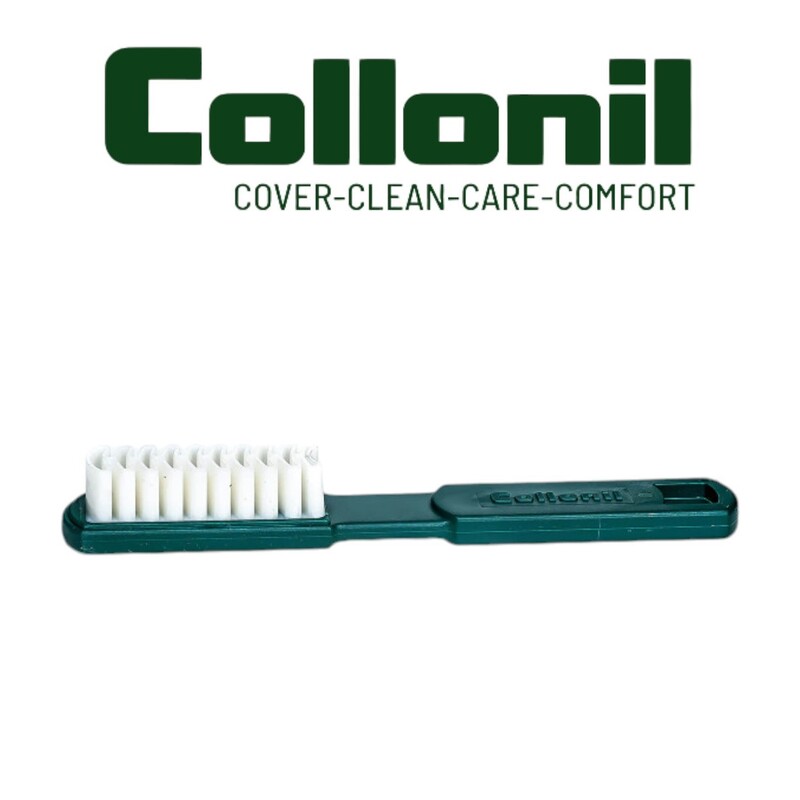 Collonil Crepe Brush - Gentle Cleaning for Suede & Nubuck with Rubber Slats and Nylon Bristles